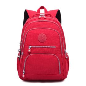 Tegaote Middle School Backpack Nylon Waterproof Large Capacity Simple And Lightweight Computer Bag