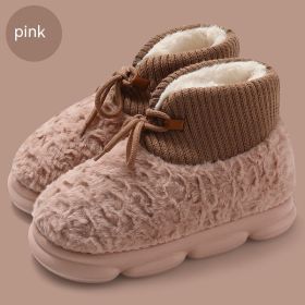 Snow Boots Outer Wear Plush Cotton-padded Shoes Poop Feeling Winter Home Non-slip