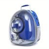 Pet Carrier Backpack, Space Capsule Bubble Cat Backpack Carrier, Waterproof Pet Backpack Outdoor Use - Blue