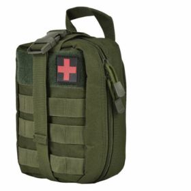 Tactical First Aid Pouch; Detachable Medical Pouch Kit Utility Bag (Bag Only) - OD