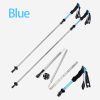 Lightweight 5-section Foldable 7075 Trekking Pole Hiking Pole - Blue