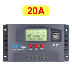 10/20/30/40/50/60/100A MPPT Solar Charge Controller 50VDC Regulator Colorful Screen For Lifepo4 GEL lithium Lead Acid Battery - 20A