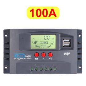 10/20/30/40/50/60/100A MPPT Solar Charge Controller 50VDC Regulator Colorful Screen For Lifepo4 GEL lithium Lead Acid Battery - 100A