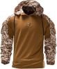 Men's Camouflage Army Tactical T-Shirts Military Shirts Long Sleeve Outdoor T-Shirts Athletic Hoodies - Brown-XL