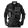 Tactical Vest for Men with Detachable Belt and Subcompact/Compact/Standard Holster for Pistol - Perfect for Airsoft and Military Training - Black