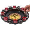 Shot Glass Roulette - Drinking Game Set; Casino Adult Party Games (2 Balls And 16 Glasses) - 1pc