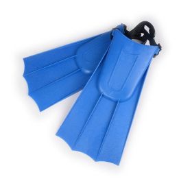 sxz1 Pair Swimming Fins Child Snorkeling Foot Flippers Beginner Swimming Equipment - Blue