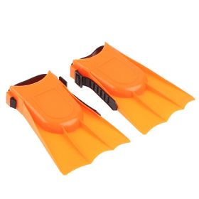 1 Pair Swimming Fins Child Snorkeling Foot Flippers Beginner Swimming Equipment - Orange