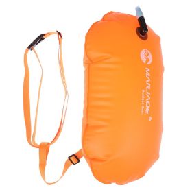 Inflatable Swim Buoy; Swim Float Bag/Airbag/tow Float/buoyancy For Open Water Swimming - Orange