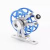 1pc Metal Spinning Casting Reel; Aluminum Alloy Lightweight Wire Cup; Speed Adjustable Fishing Reel For Ice Fishing - Blue