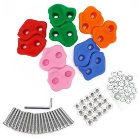 Wall Rock Jungle 10 Pieces Rock Climbing Kit Set with Mounting Screws - 10 Pieces