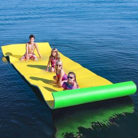 Floating Water Mat 3-Layer Float Portable Tear-Resistant Water Activities Mat for Pool, Lake, Oceans Outdoor Water Activities - 18 x 6 ft