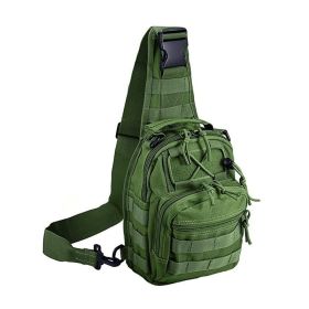 Outdoor Sling Bag Crossbody Pack Chest Shoulder Backpack - Green - Mountaineering Bag