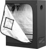 iPower 48"x24"x60" Grow Tent with Observation Window and Removable Floor Tray, Tool Bag for Indoor, 24" x 48" x 60", Black/Silver - as Pic