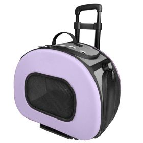 Tough-Shell Wheeled Collapsible Final Destination Pet Carrier - B51PLMD