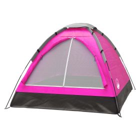 2-Person Dome Tent with Rain Fly & Carry Bag by Outdoors - Pink