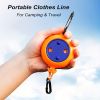 Portable Adjustable 26ft Travel Clothesline Camping Clothes Line, Laundry Dry Rope For Outdoor Fishing Camping And Indoor - Set Four