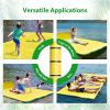 Floating Water Mat 3-Layer Float Portable Tear-Resistant Water Activities Mat for Pool, Lake, Oceans Outdoor Water Activities - 18 x 6 ft