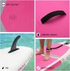 Inflatable Stand Up Paddle Board for Adults & Youth;  Blow Up Paddleboards with SUP Accessories; Yoga Board;  iSUP Board;  Double Action Pump - 10'6"