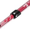 KORAMAN 1pair Collapsible Trekking Poles; 37-43" Adjustable Lightweight Quick-Lock Hiking Walking Sticks With Carrying Bags - Red