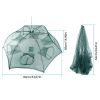 Fishing Trap Net Portable Folded Fishing Bait Trap Shrimp Minnow Crab Bait Net - Green