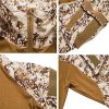 Men's Camouflage Army Tactical T-Shirts Military Shirts Long Sleeve Outdoor T-Shirts Athletic Hoodies - Brown-L