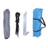 2-3 Person Double-Deck Tow-Door Hydraulic Automatic Tent Free Build Outdoor Tent Blue - as picture