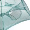 Fishing Trap Net Portable Folded Fishing Bait Trap Shrimp Minnow Crab Bait Net - Green