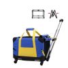 Pet Rolling Carrier With Wheels Pet Travel Carrier Transport - Blue - Pet entertainment