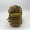 Outdoor Sling Bag Crossbody Pack Chest Shoulder Backpack - Khaki - Mountaineering Bag