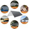 Waterproof Camping Tarp Kit Tent Canopy Rain Fly Awning Shelter for Outdoor Picnic Hammock Hiking Backpacking Travelling UV Protection - 3x3m