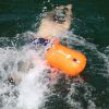 Inflatable Swim Buoy; Swim Float Bag/Airbag/tow Float/buoyancy For Open Water Swimming - Orange