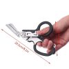 6 In 1 Raptor Emergency Shears; Folding Strap Cutter; Glass Breakers For Outdoors Usage - Multi Function