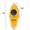 4 In 1 Emergency Survival Whistle With Compass Thermometer Magnifier For Hiking Camping Hunting Fishing - Yellow