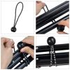 Bungee Ropes With Ball; 10pcs Black Bungee Ropes Set; Heavy Duty Tent Rubber Tensioner; Elastic Rope - 10pcs