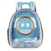 Pet Carrier Backpack, Space Capsule Bubble Cat Backpack Carrier, Waterproof Pet Backpack Outdoor Use - Blue