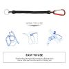 Climbing Button Carabiner Anti-Lost Spring Rope Outdoor Mountaineering Lost Rope Lure Fishing Gear Fishing Accessories Fishing R - Red three loading