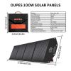 OUPES 1200W Portable Power Station+100W Solar Panel for Camping Emergency - as picture