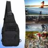 Outdoor Sling Bag Crossbody Pack Chest Shoulder Backpack - Black - Mountaineering Bag