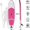 Inflatable Stand Up Paddle Board for Adults & Youth;  Blow Up Paddleboards with SUP Accessories; Yoga Board;  iSUP Board;  Double Action Pump - 10'6"