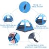 3-4 Person Automatic Family Tent Instant Pop Up Waterproof for Camping Hiking Travel Outdoor Activities - as picture