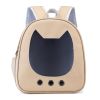 Cat backpack Light color transparent pet bag large space comfortable breathable cat backpack; Cat Backpack Carrier - Beige