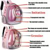 Pet Carrier Backpack, Space Capsule Bubble Cat Backpack Carrier, Waterproof Pet Backpack Outdoor Use - Sky Blue