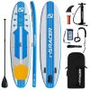 Inflatable Stand Up Paddle Board 11'/10'6" Premium SUP W Accessories - Blue