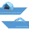 2-3 Person Double-Deck Tow-Door Hydraulic Automatic Tent Free Build Outdoor Tent Blue - as picture