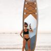 Inflatable Stand Up Paddle Board 11'/10'6" Premium SUP W Accessories - Wood