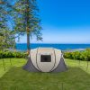 Camping Tent; 4 Person Pop Up; Easy Setup For Camping/Hiking/Fishing/Beach/Outdoor; Etc - as picture