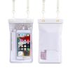 2pcs Oversized Mobile Phone Waterproof Dustproof Bag Touch Screen For Diving Swimming Sealing - 2pcs- White