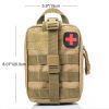 Tactical First Aid Pouch; Detachable Medical Pouch Kit Utility Bag (Bag Only) - OD