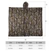 Kylebooker 3D Maple Leafy Hunting Camouflage Poncho Ghillie Suit Sniper Clothing Camo Cape Cloak - XL/XXL